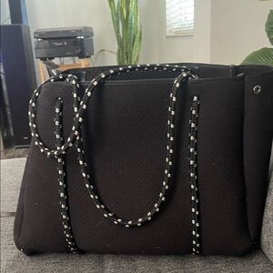 Elegant Black Tote Bag